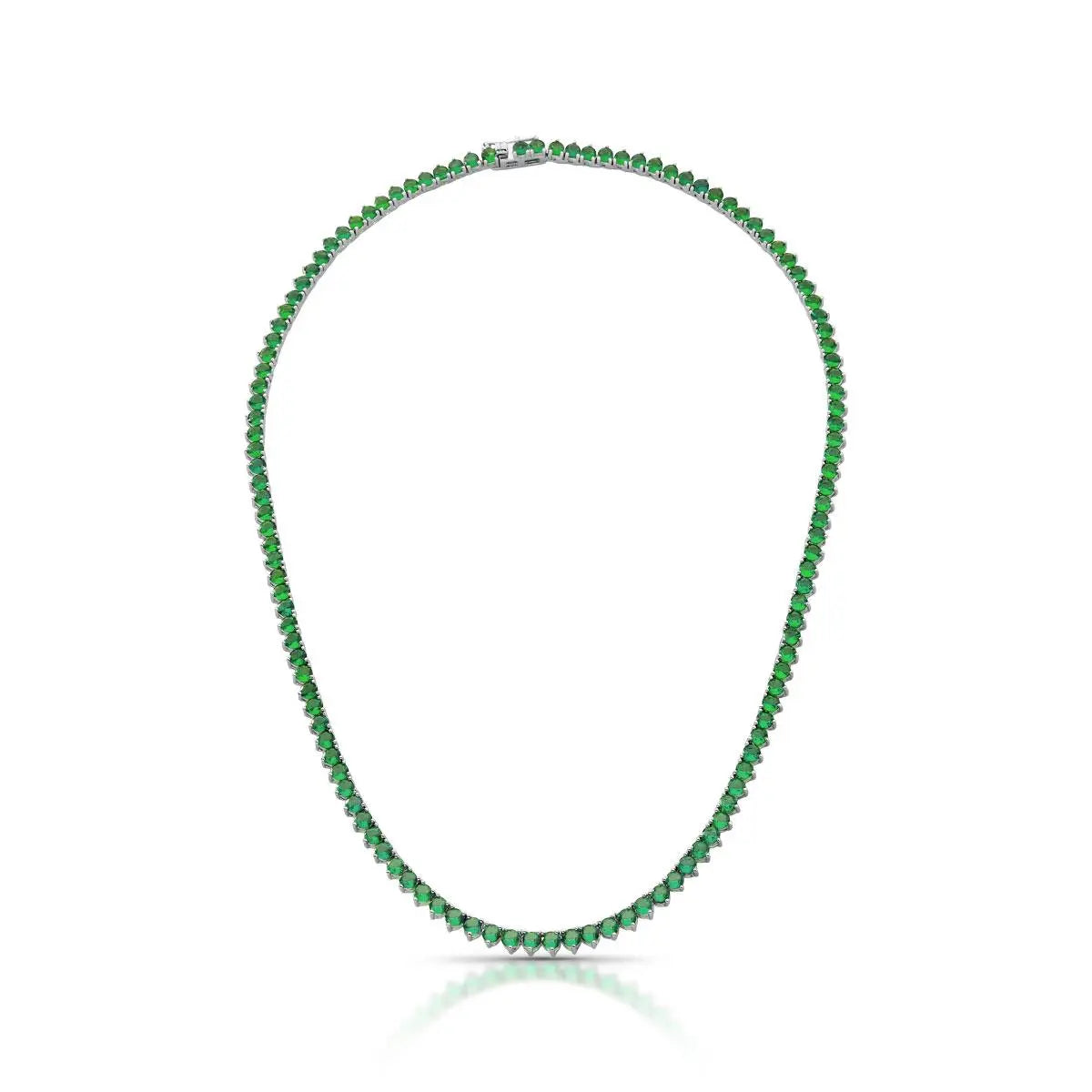 Colar Riviera 3 Garras - Verde Esmeralda