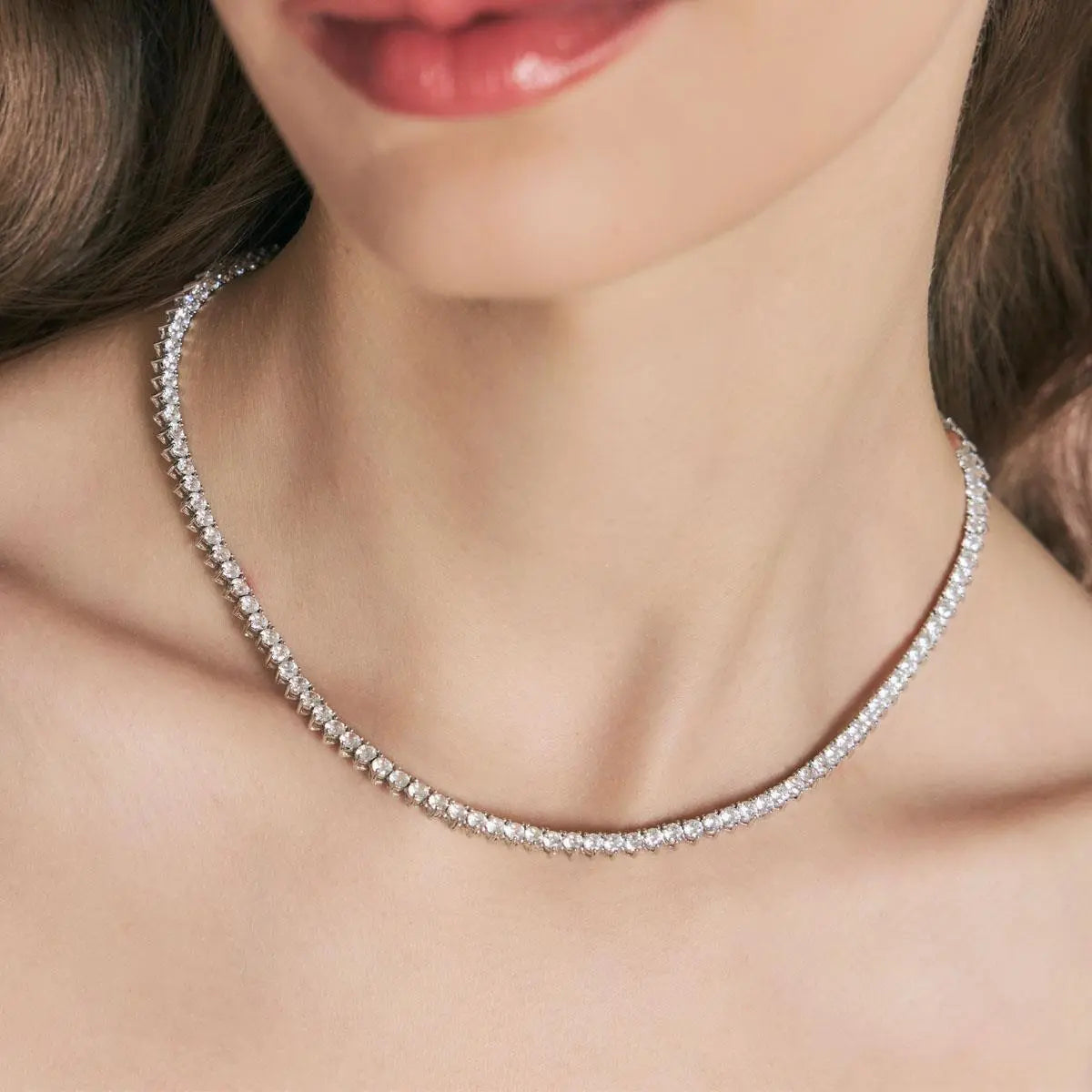 Mix Colar+Pulseira Riviera 4mm