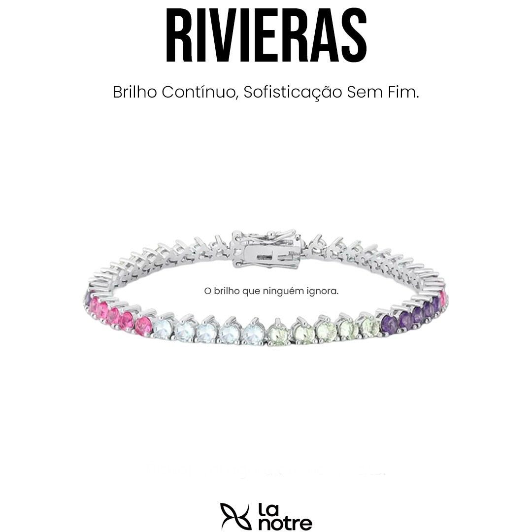 Pulseira Riviera 3 Garras - Multicolor