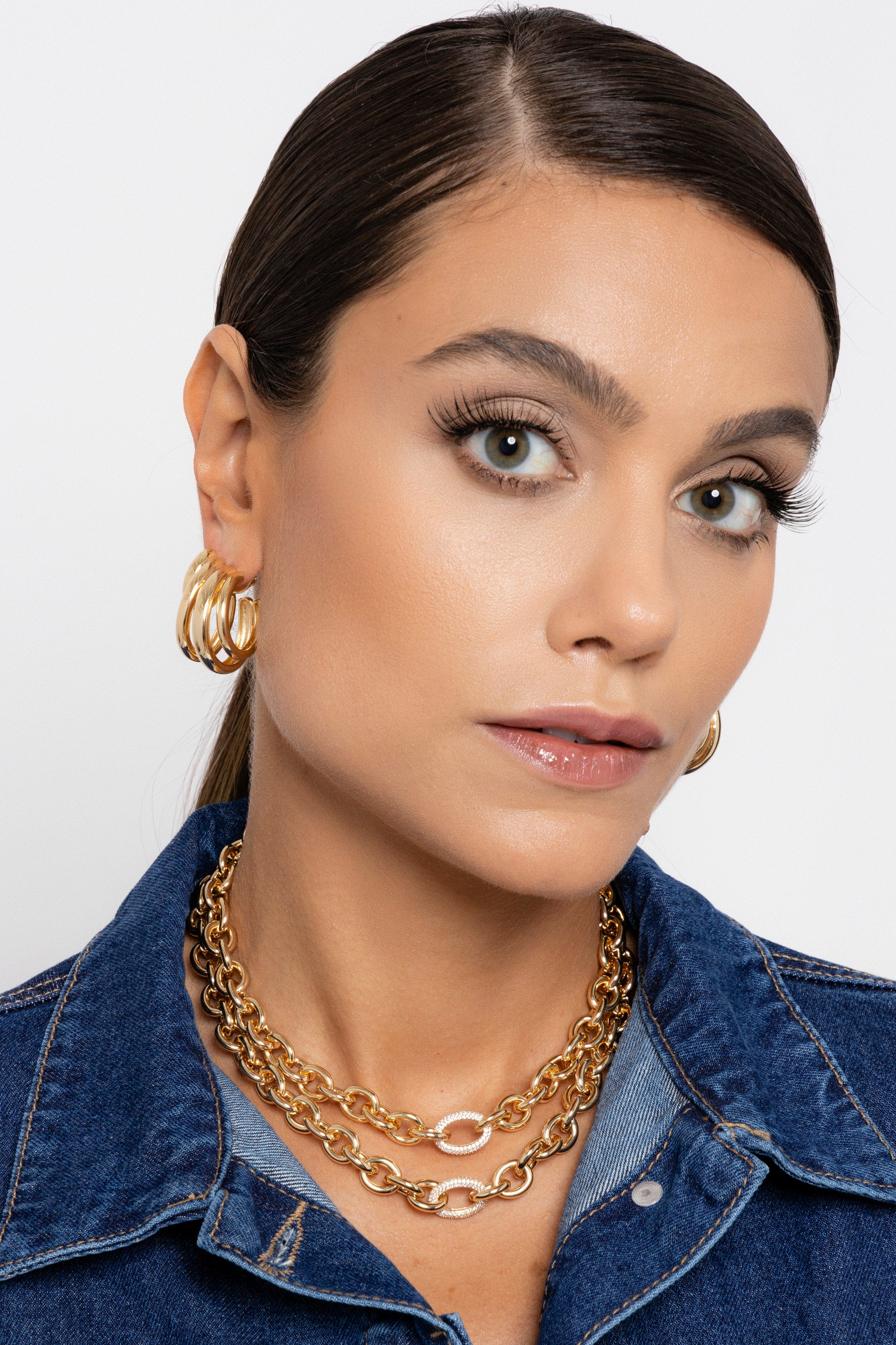 Colar Glamour com Elo Cravejado