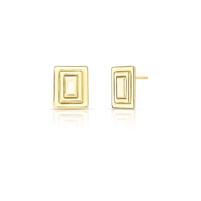 Brinco Retangular Golden
