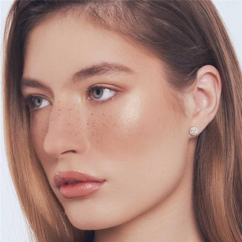 Brinco Redondo Moissanite 5mm