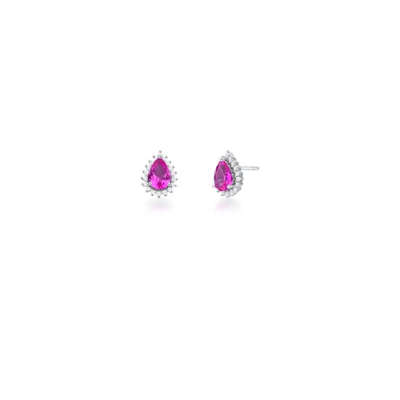 Brinco Gota Cristal - Prata 925