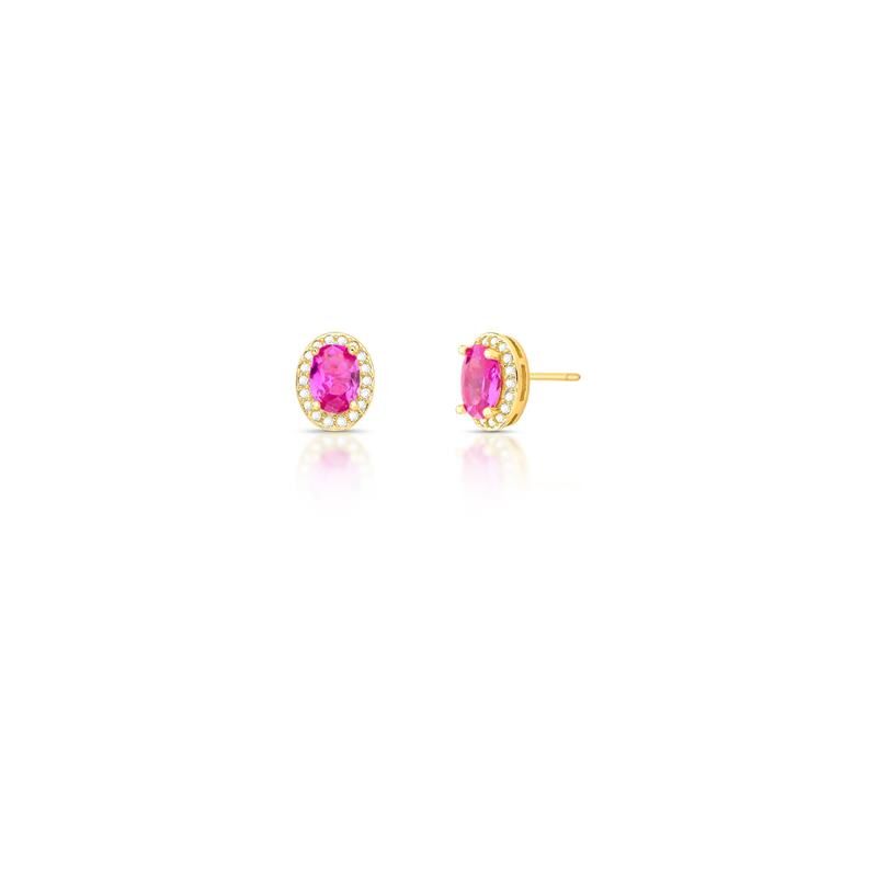 Brinco Crystal Oval