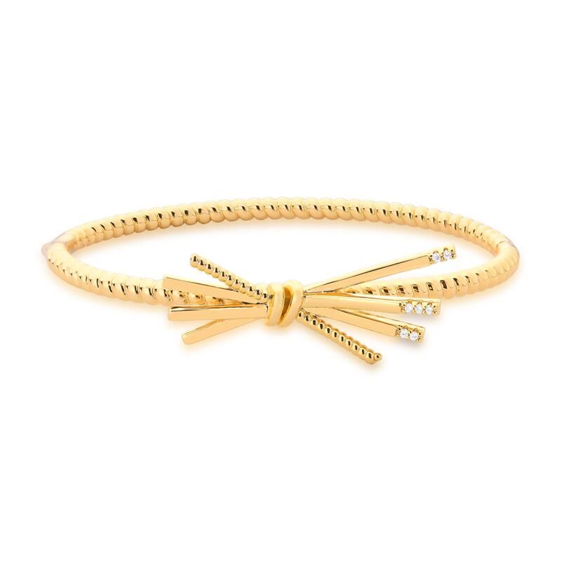 Bracelete dourado laço