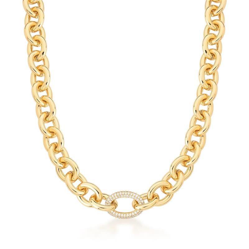 Colar Glamour com Elo Cravejado