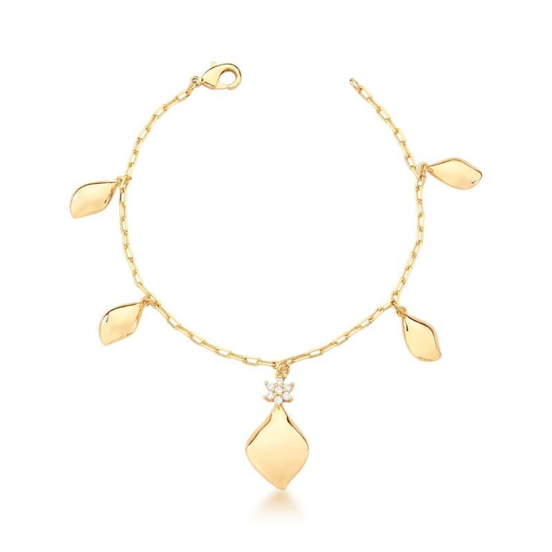 Pulseira dourada feminina