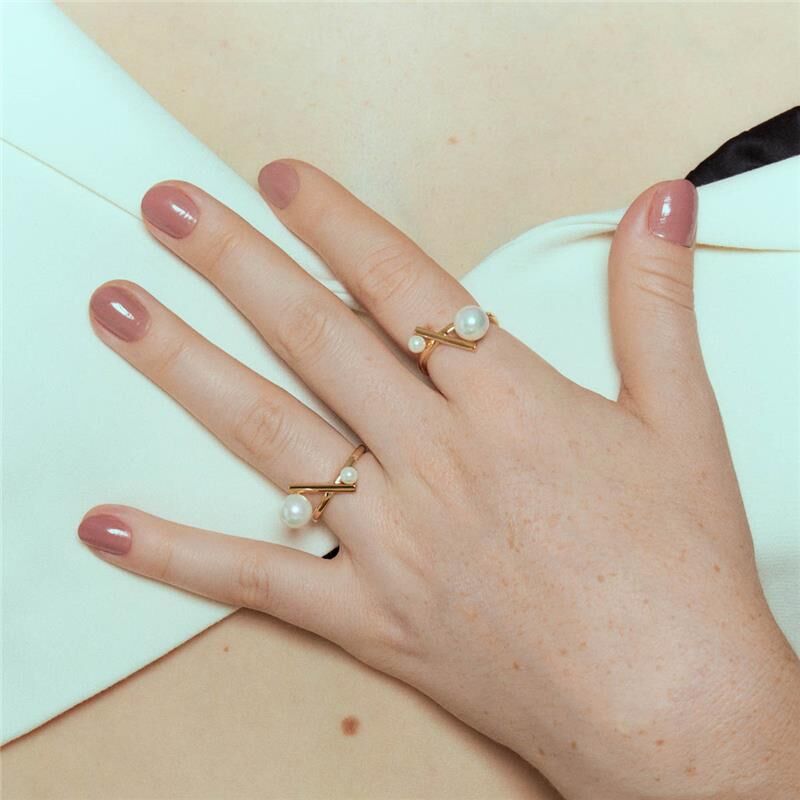 Anel Curve Pearl