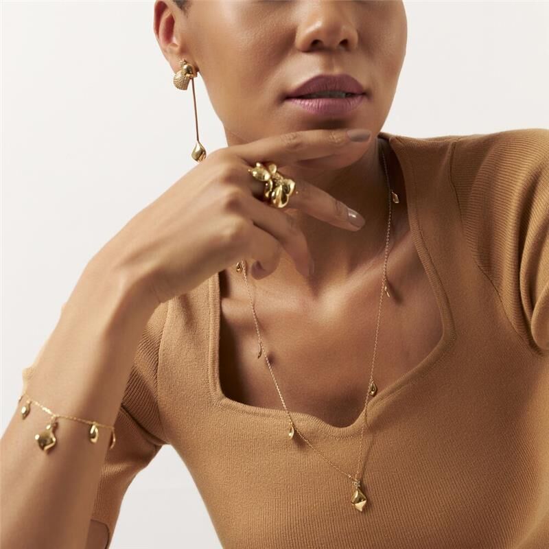 pulseira dourada feminina