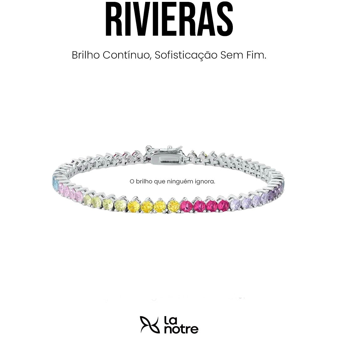 Pulseira Riviera 3 Garras - Multicolor