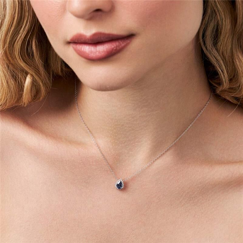 Colar Cristal Gota - Prata 925