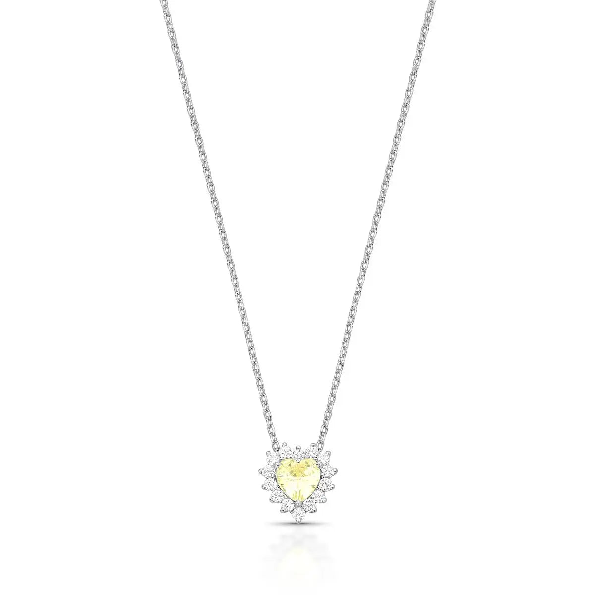 Colar Coração Yellow Fancy