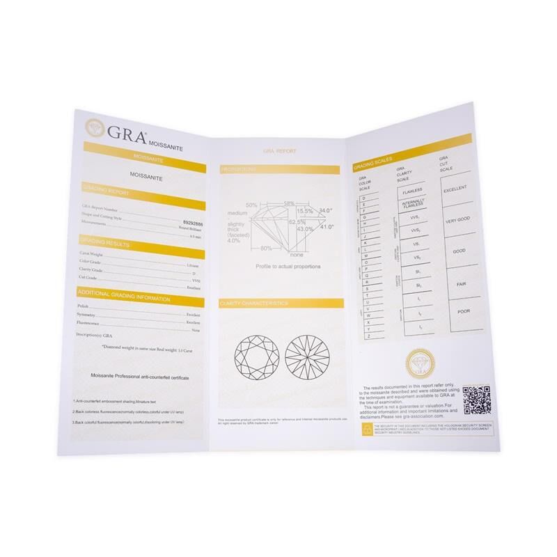Brinco Ponto de Luz Moissanite 6,5 mm - Prata 925