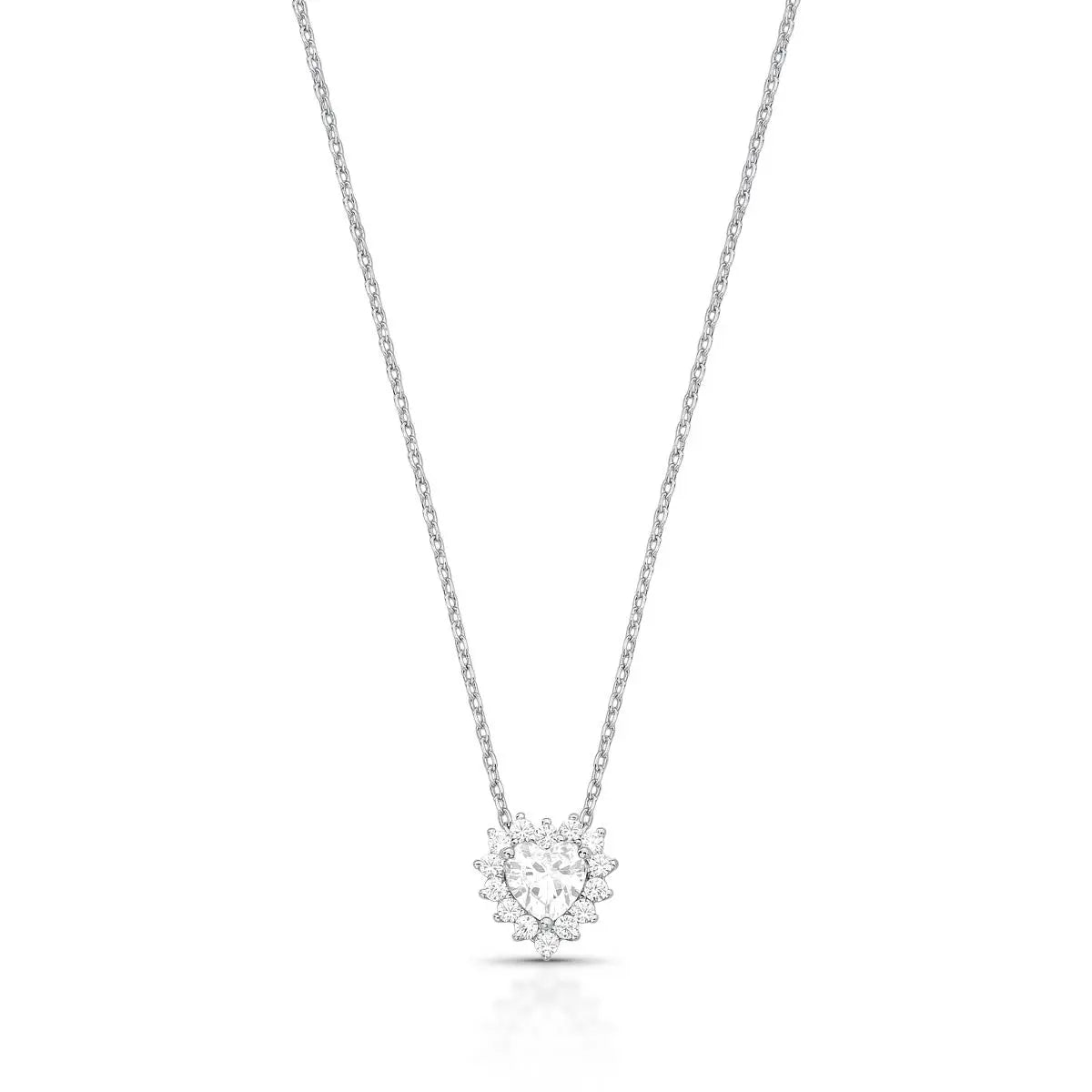 Colar Coração Cristal