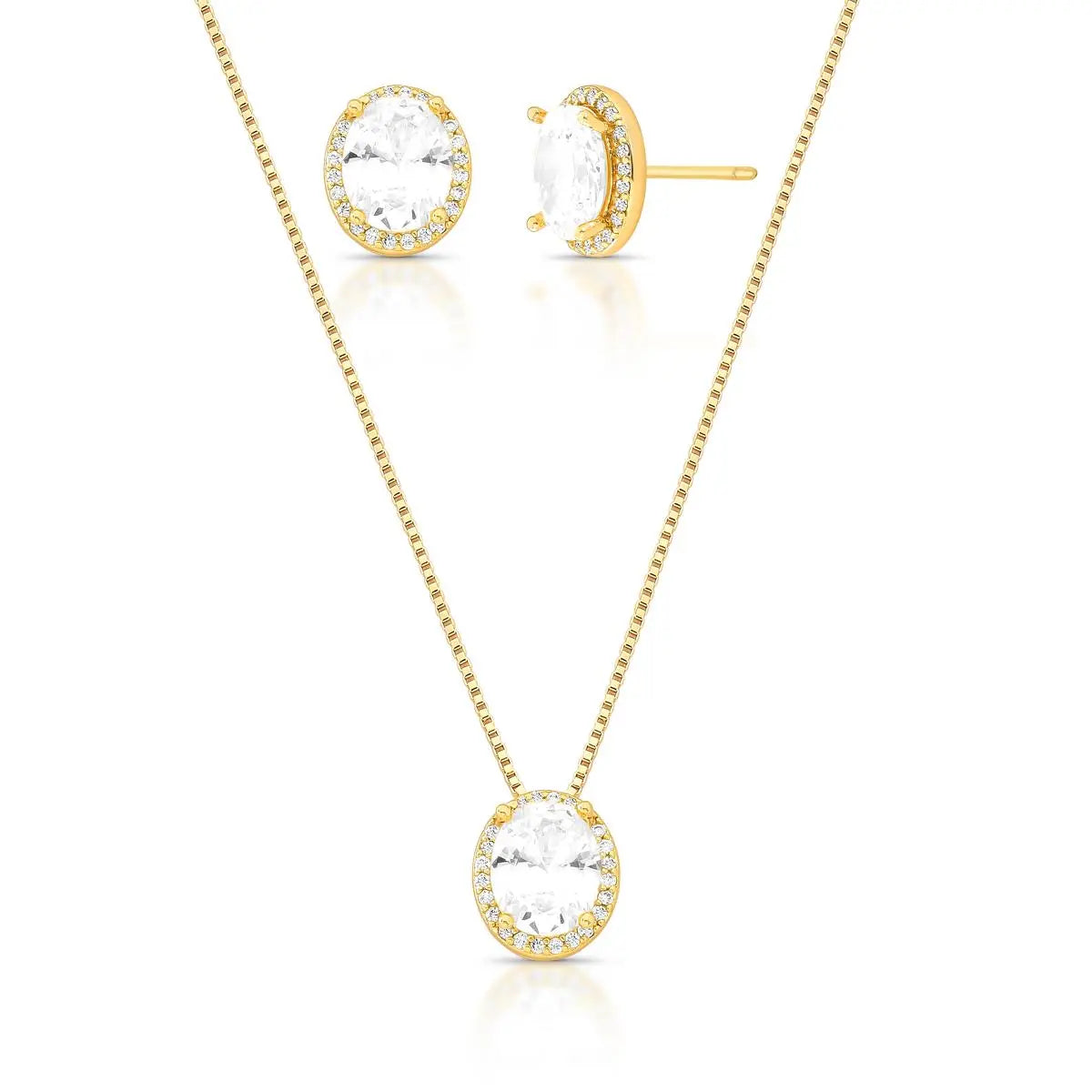 Conjunto Brinco e Colar Adrelle