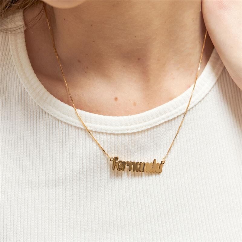 Colar Personalizada Nome até 9 Letras