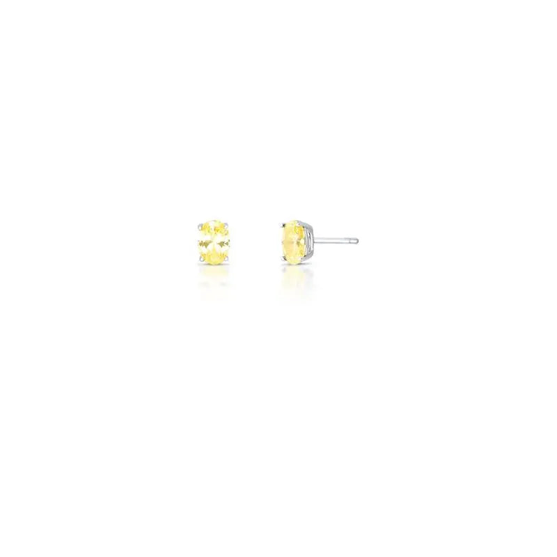 Brinco Ponto de Luz Cristal Oval