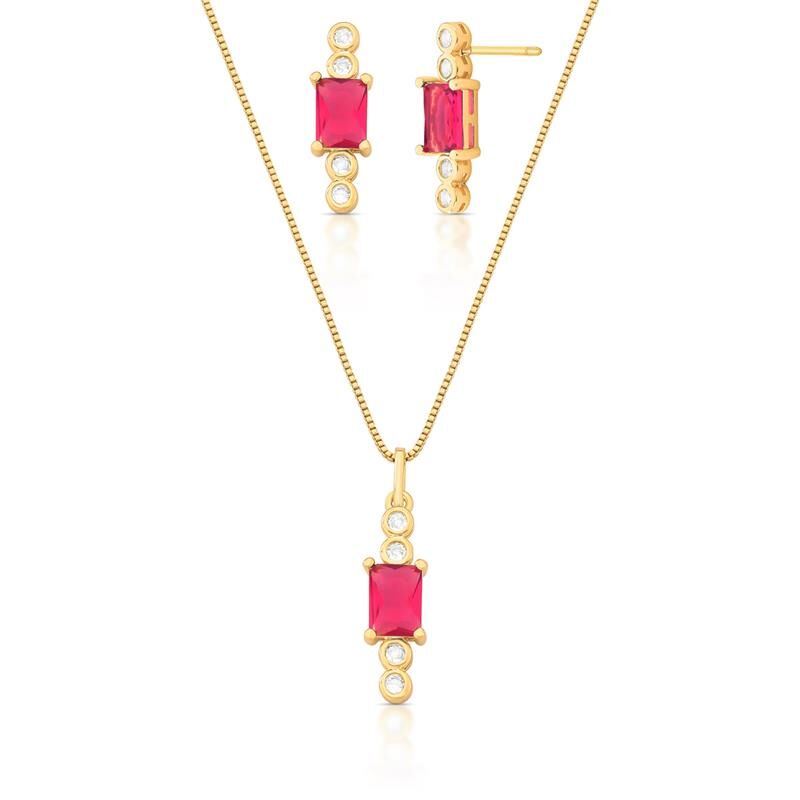 Conjunto Colar e Brinco Manuelle