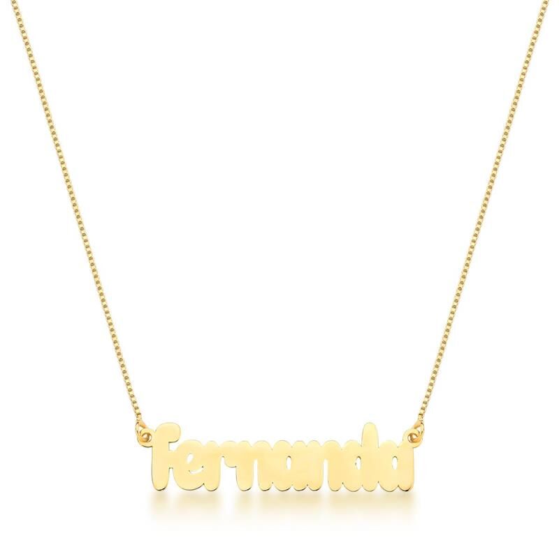 Colar Personalizada Nome até 9 Letras