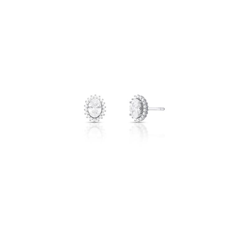 Brinco Cristal Adrelle - Prata 925