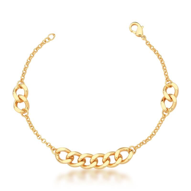 Pulseira intercalada com Elos Groumet