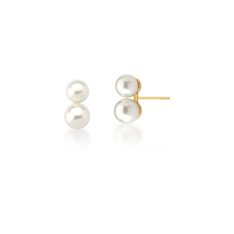 Brinco Duo Pearls