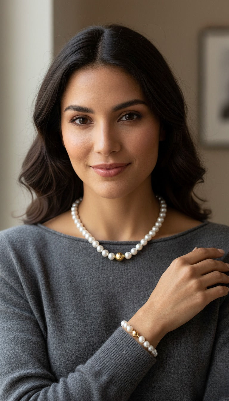 Mix Pearls - Colar e Pulseira