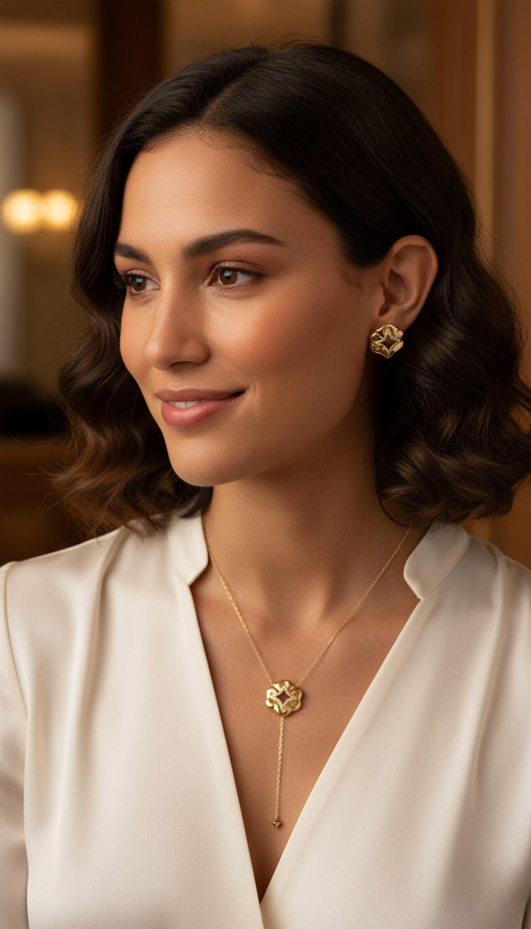 Mix Elegance - Colar e Brinco