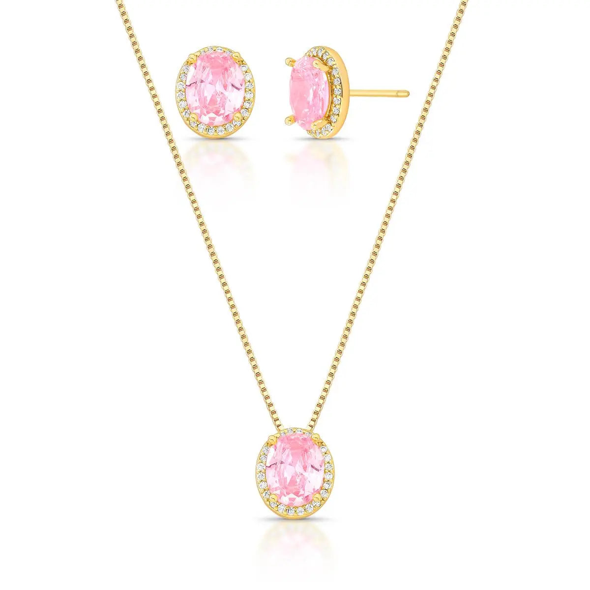 Conjunto Brinco e Colar Adrelle