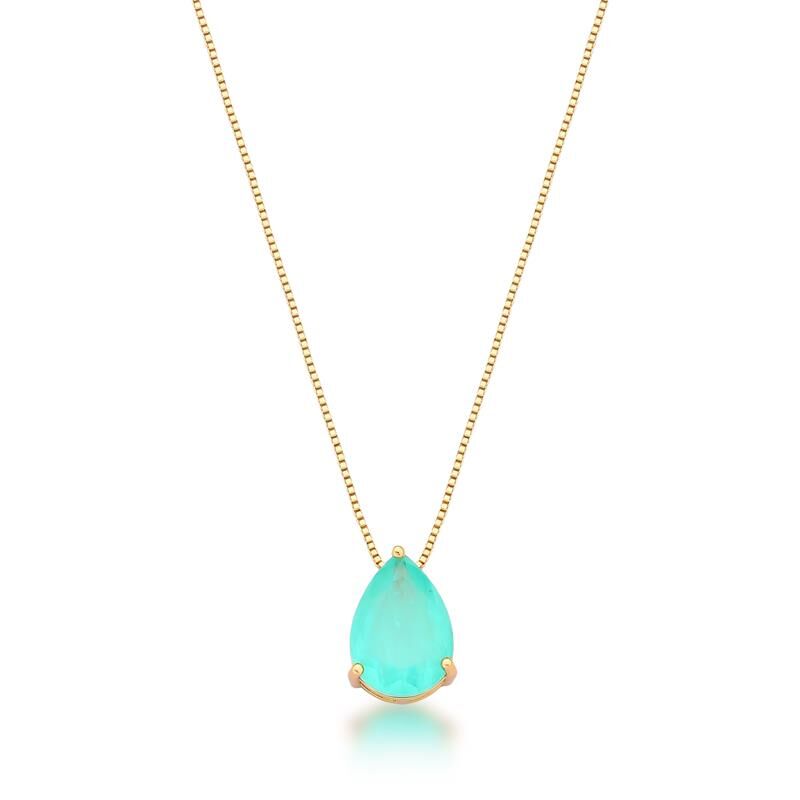 Colar com Gota de Cristal
