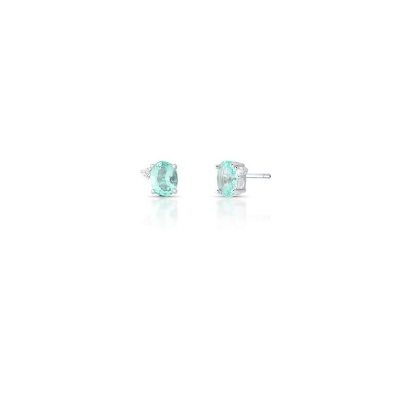 Brinco com Cristal Oval