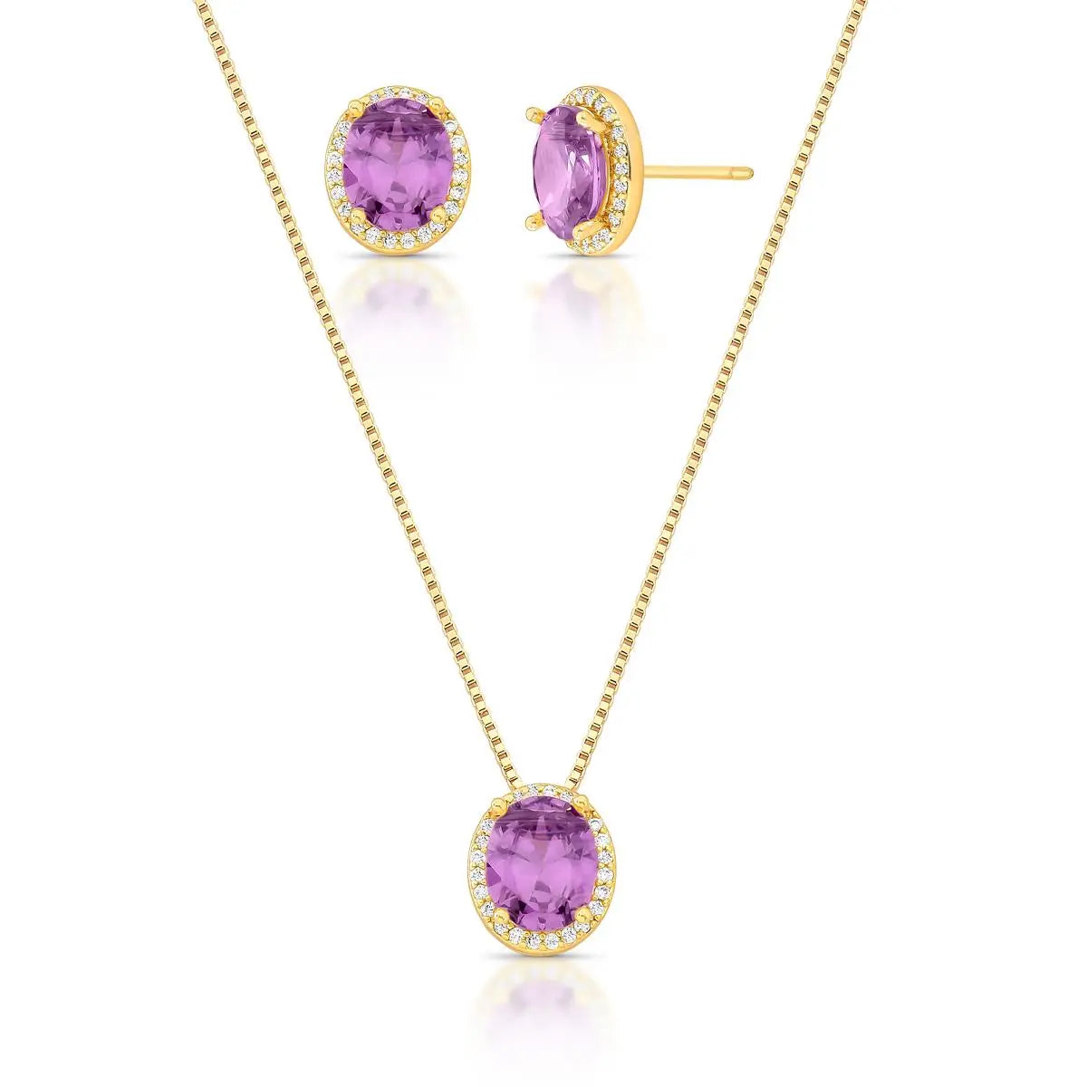Conjunto Brinco e Colar Adrelle
