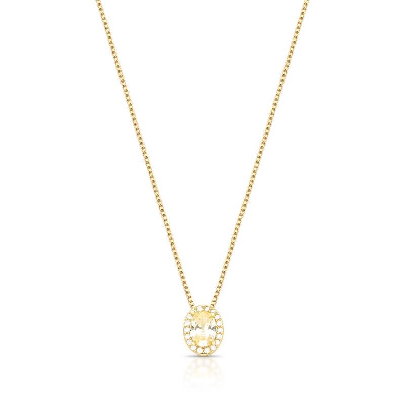 Colar Crystal Oval