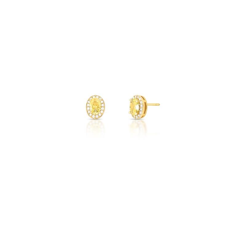 Brinco Crystal Oval