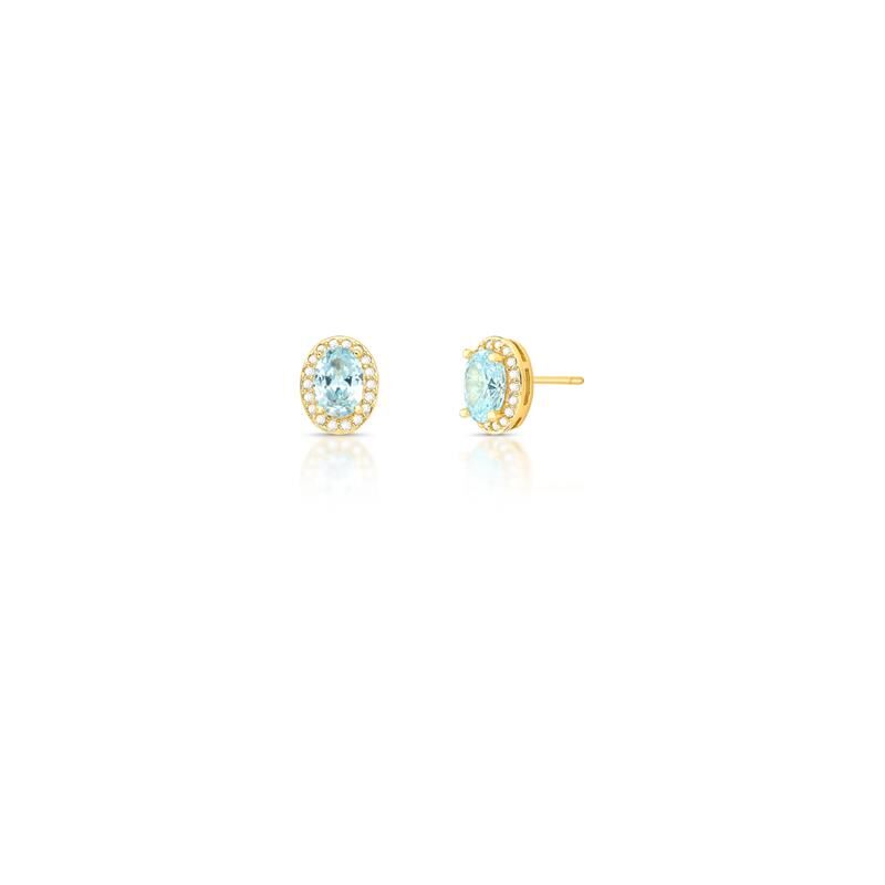Brinco Crystal Oval